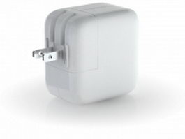 iPod power adapter 3d model preview