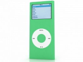 Green iPod Nano 3d model preview