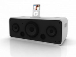 iPod stereo speaker system 3d model preview