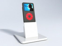 iPod holder 3d model preview