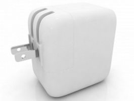 USB power adapter 3d model preview
