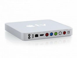 Apple TV box 3d model preview