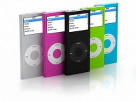 iPod Nano series 3d model preview