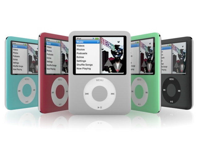 iPod Nano 3rd series 3d rendering