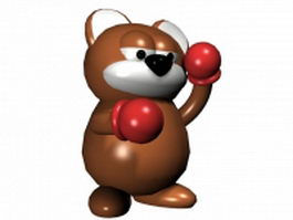 boxing teddy bear