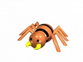 Cartoon spider 3d model preview