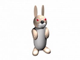 Rabbit cartoon 3d model preview