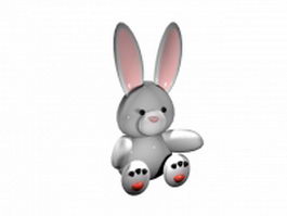 Rabbit sitting 3d model preview