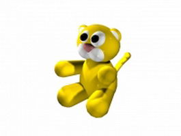 Cute baby tiger 3d model preview