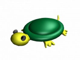 Tortoise cartoon 3d model preview