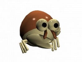 Cute crab 3d model preview