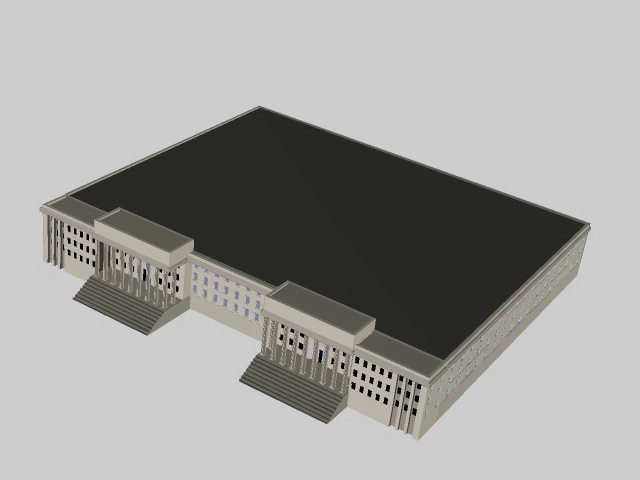 City government office 3d rendering