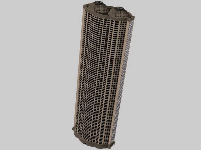 Hotel tall building 3d rendering