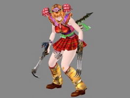 Battle Raper character 3d model preview