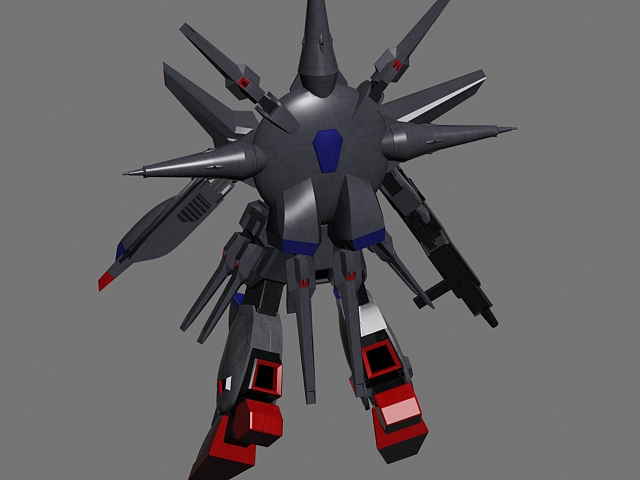 ZGMF-X13A Providence Gundam 3d rendering