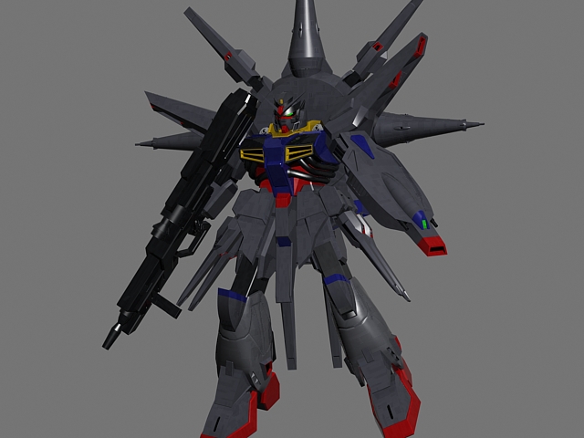 ZGMF-X13A Providence Gundam 3d rendering