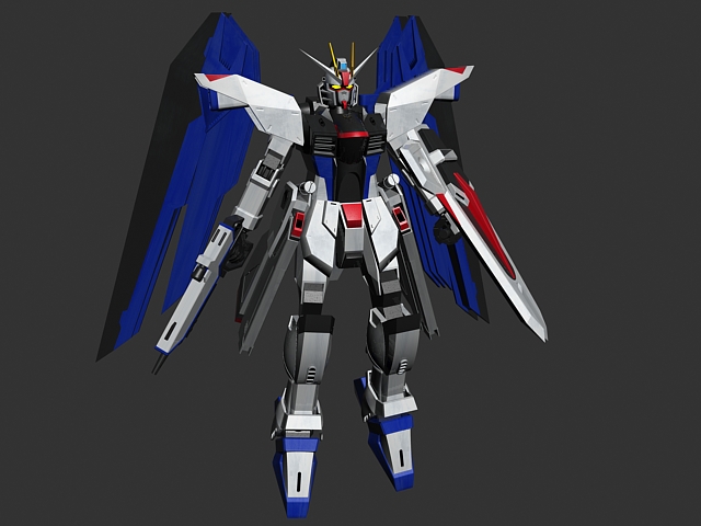 ZGMF-X10A Freedom Gundam 3d rendering