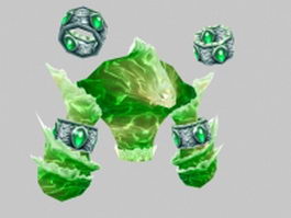 Lesser water elemental 3d preview