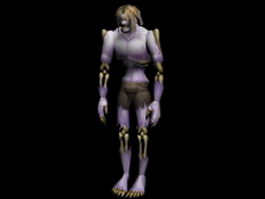 Undead male character 3d model preview