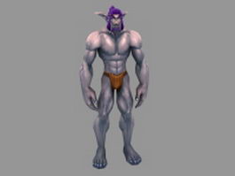 Night Elf male character 3d preview