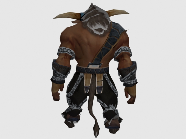 Tauren warrior 3d rendering