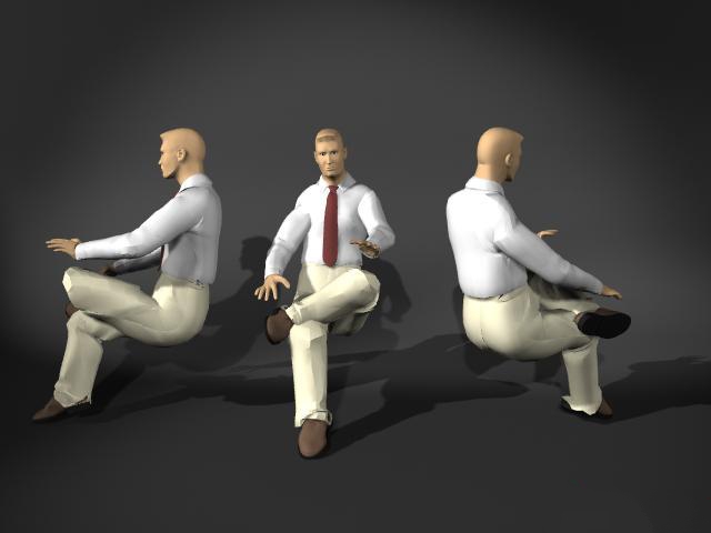 3D Flexible Manikin Sitting Pose - TurboSquid 1845141