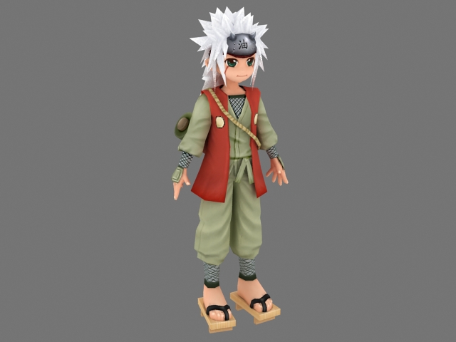 Naruto character 3d rendering