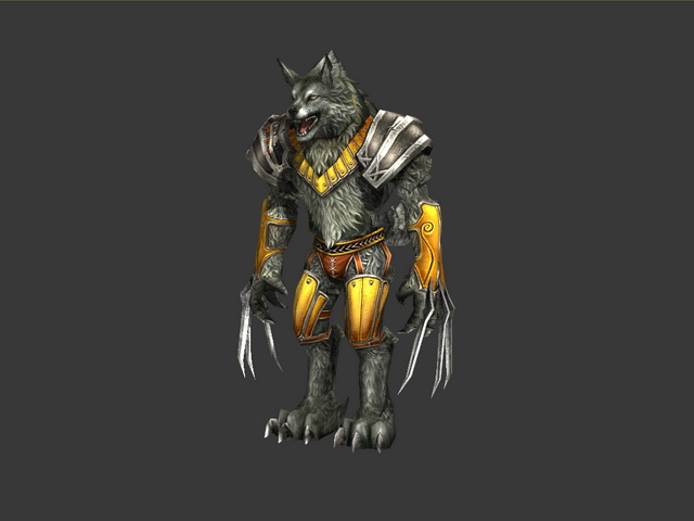 Werewolf warrior rigged 3d model 3ds max,Object files free download ...