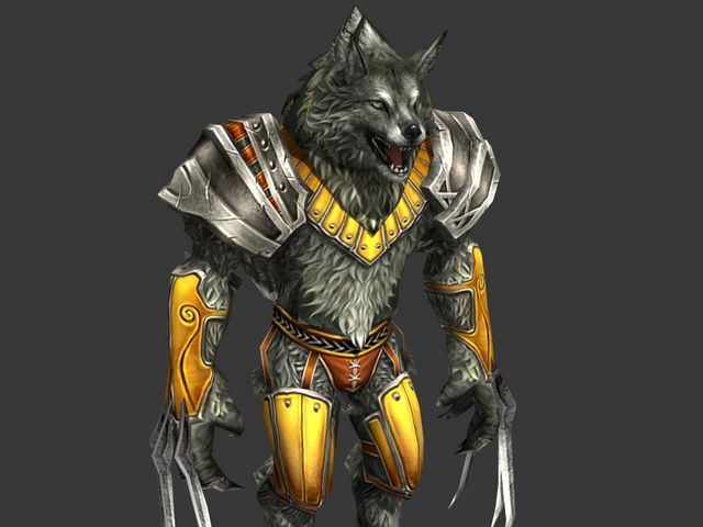 Werewolf warrior rigged 3d model 3ds max,Object files free download ...