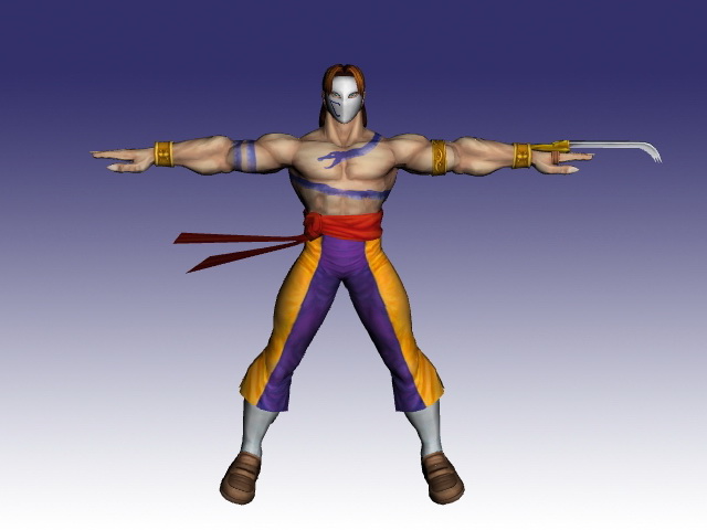 Vega in Street Fighter 3d rendering