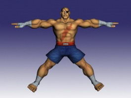 Zangief Street Fighter character 3d model - CadNav