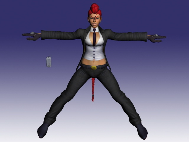 C. Viper Street Fighter character 3d rendering