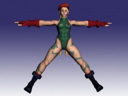 Cammy White Street Fighter 6 No textures | 3D model