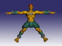 Dhalsim in Street Fighter 3d model preview