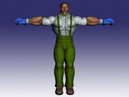 Dudley in Street Fighter 3d model preview