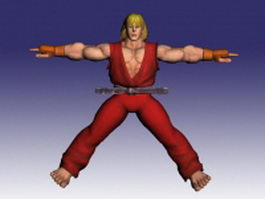 Guile in Super Street Fighter 3d model - CadNav