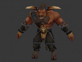 Minotaur warrior 3d model preview