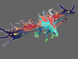 Faerie dragon 3d model preview