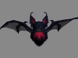 Vampire bat 3d model preview