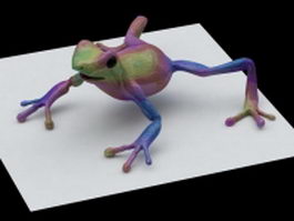 Poison dart frog 3d model preview