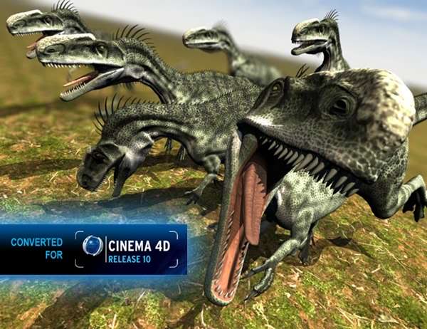 Monolophosaurus dinosaur 3d rendering