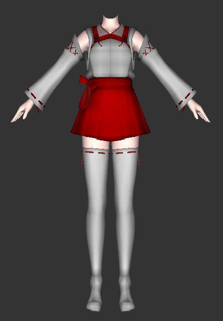 Cute Dress Outfits 3d Model 3ds Max Collada Files Free Download Modeling 22834 On Cadnav