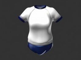 Shirt underwear for women 3d preview