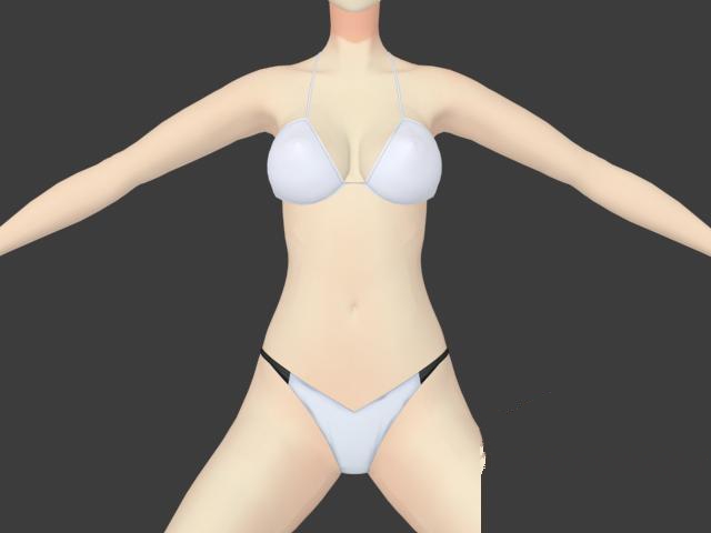 Bra and panties 3d rendering
