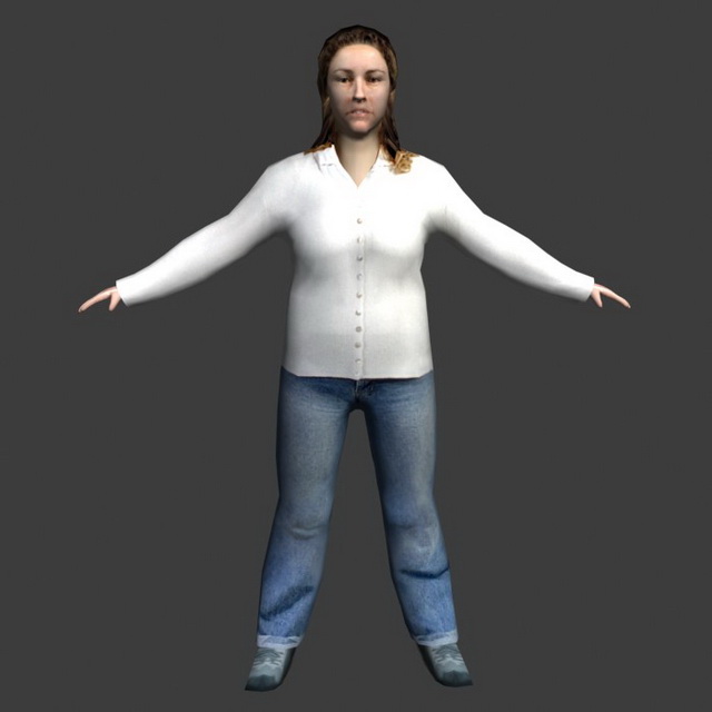 Woman in fall outfits 3d rendering