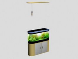Aquarium with stand 3d preview