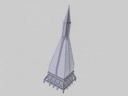 Empire state building 3d model preview