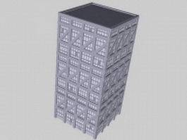 School architecture 3d model preview