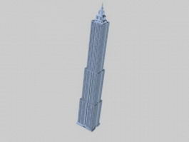 Skyscraper building 3d model preview