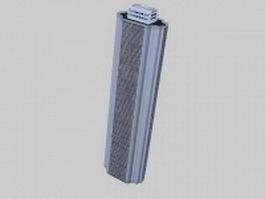 Hotel tower 3d model preview